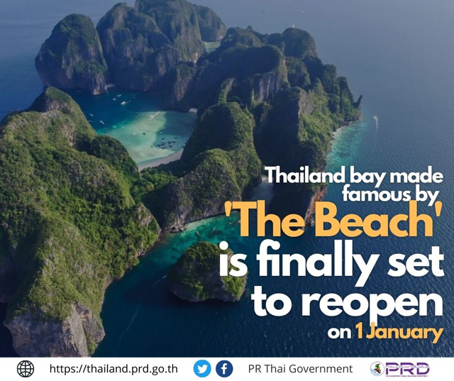 Phi Phi National Park in Krabi planned to reopen Maya Bay on 1 Jan, 2022